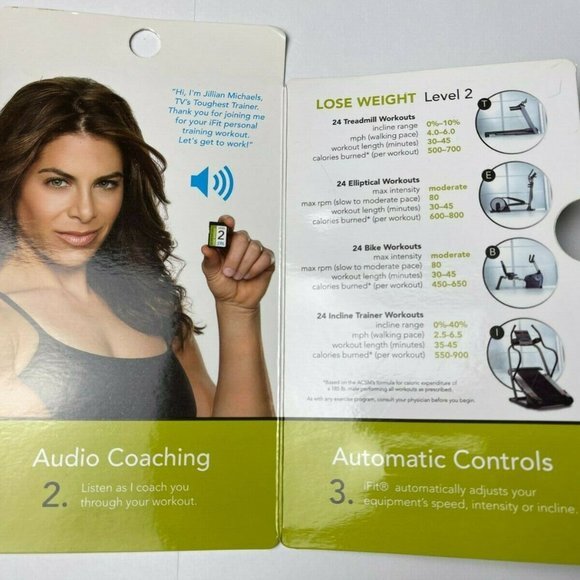 iFit Jillian Michaels Lose Weight Level 2 SD Card Workouts Treadmill Elliptical - Picture 3 of 7